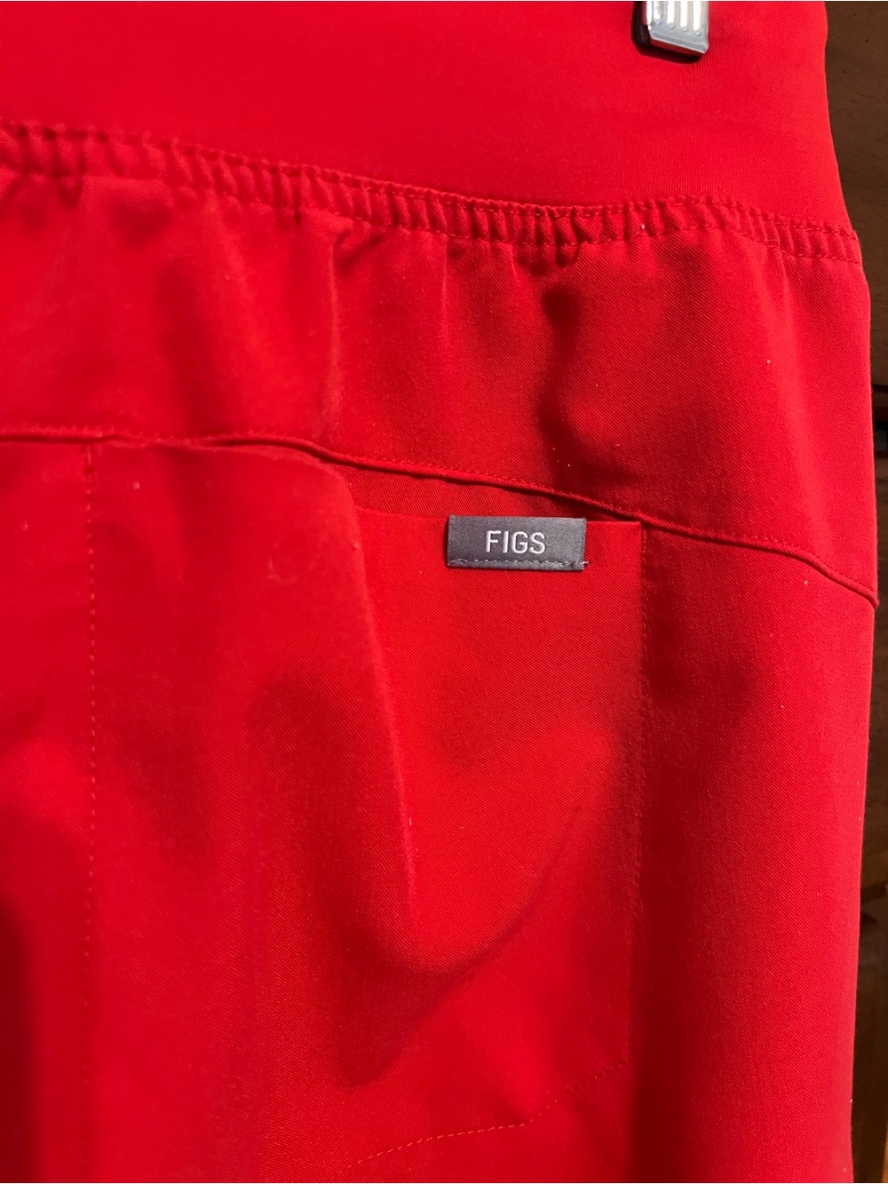 Figs Technical Collection Top - Bright Red with White Logo - Picture 4 of 8